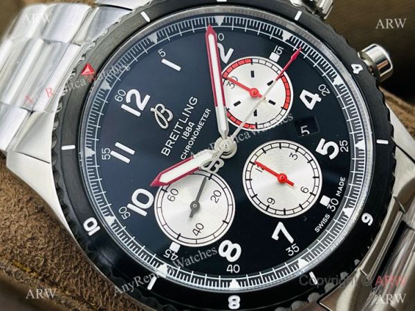 2021 New! Swiss Replica Breitling Navitimer 08 Stainless Steel Black Bezel Watch 2021 New! Swiss Replica Breitling Navitimer 08 Stainless Steel Black Bezel Watch