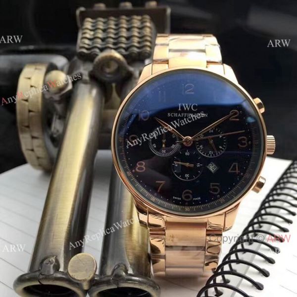 Faux IWC Portugieser Chronograph Watches Tone Tone Rose Gold Faux IWC Portugieser Chronograph Watches Tone Tone Rose Gold