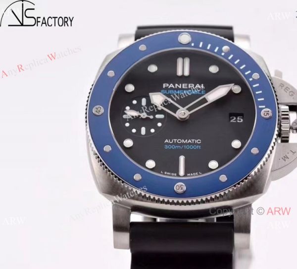 New 2021 Panerai PAM 1209 Submersible Azzurro Blue 42mm Watch VSF Panerai New 2021 Panerai PAM 1209 Submersible Azzurro Blue 42mm Watch VSF Panerai