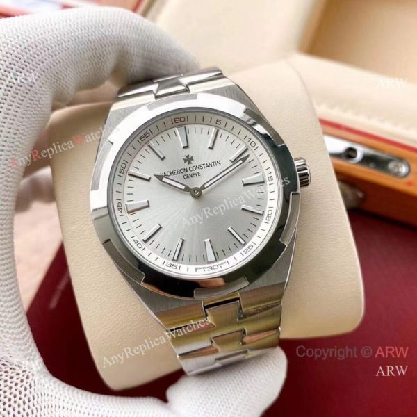 Copy Vacheron Constantin Geneve Overseas Rhodium Grey Stainless Steel Watches with No Date Copy Vacheron Constantin Geneve Overseas Rhodium Grey Stainless Steel Watches with No Date