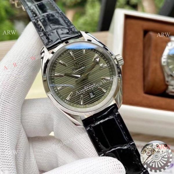 Best Quality Copy Omega Aqua Terra 150m Watches New Military green Dial Best Quality Copy Omega Aqua Terra 150m Watches New Military green Dial