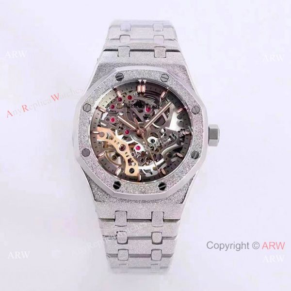 New Copy Audemars Piguet Royal Oak Lady Watches Frosted Gold Skeleton Face 37mm New Copy Audemars Piguet Royal Oak Lady Watches Frosted Gold Skeleton Face 37mm