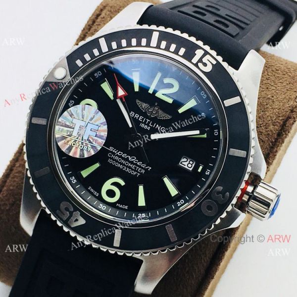 2021 New! TF Factory Breitling Superocean 44mm Watch Black Dial Rubber Strap 2021 New! TF Factory Breitling Superocean 44mm Watch Black Dial Rubber Strap