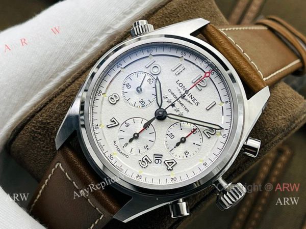 CF Factory 1:1 Copy Longines Spirit Chronograph Watch White Dial ETA7753 Movement CF Factory 1:1 Copy Longines Spirit Chronograph Watch White Dial ETA7753 Movement