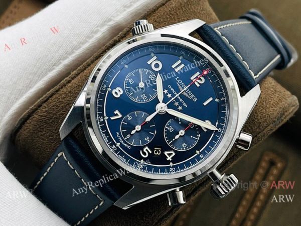 CF Factory 1:1 Replica Longines Spirit ETA 7753 Chronograph Watch Blue Face CF Factory 1:1 Replica Longines Spirit ETA 7753 Chronograph Watch Blue Face