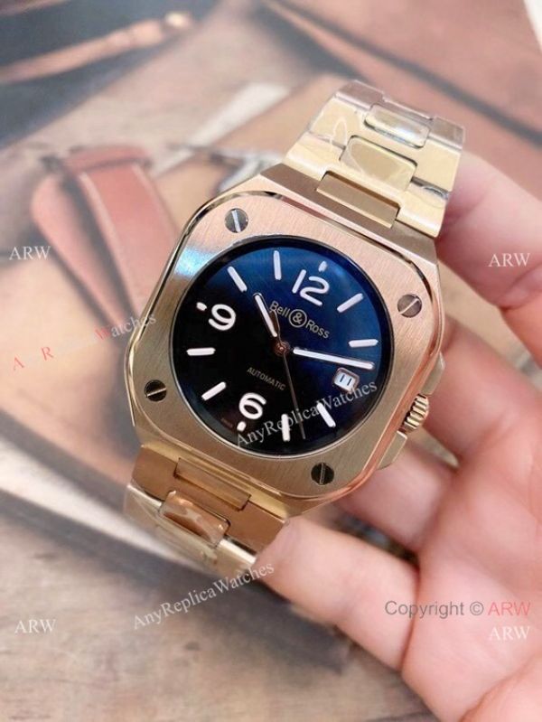 2021 New Copy Bell Ross BR05 Automatic Watch Rose Gold 42mm Mens 2021 New Copy Bell Ross BR05 Automatic Watch Rose Gold 42mm Mens
