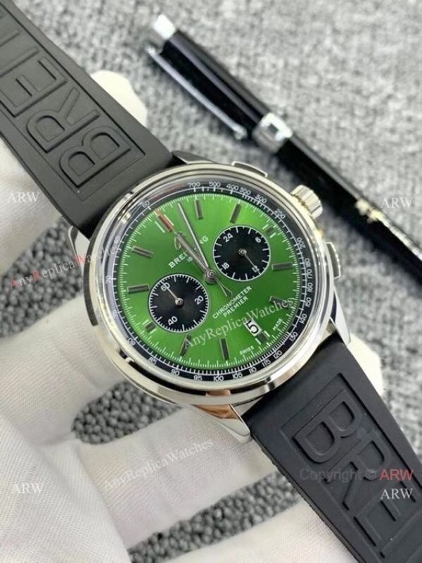 Breitling Premier B01 Chronograph Copy Watches Blue Rubber Strap Breitling Premier B01 Chronograph Copy Watches Blue Rubber Strap