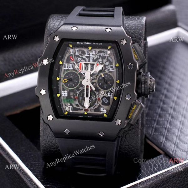 AAA Quality Richard Mille Flyback RM11 Watch Red and Black Version AAA Quality Richard Mille Flyback RM11 Watch Red and Black Version
