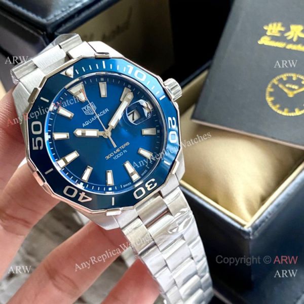New Replica TAG Heuer Aquaracer 300m QUARTZ Watch Blue Rubber Strap New Replica TAG Heuer Aquaracer 300m QUARTZ Watch Blue Rubber Strap