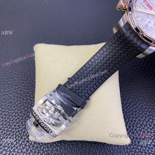Swiss Grade one Copy Chopard Mille Miglia GTS Azzurro Watch Rose Gold Crown White Dial Swiss Grade one Copy Chopard Mille Miglia GTS Azzurro Watch Rose Gold Crown White Dial