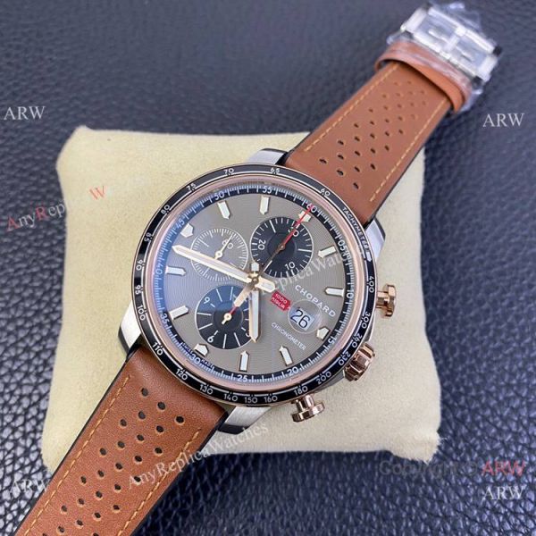Swiss Grade One Chopard Mille Miglia GTS Azzurro Chrono Watch Rose Gold Crown Swiss Grade One Chopard Mille Miglia GTS Azzurro Chrono Watch Rose Gold Crown