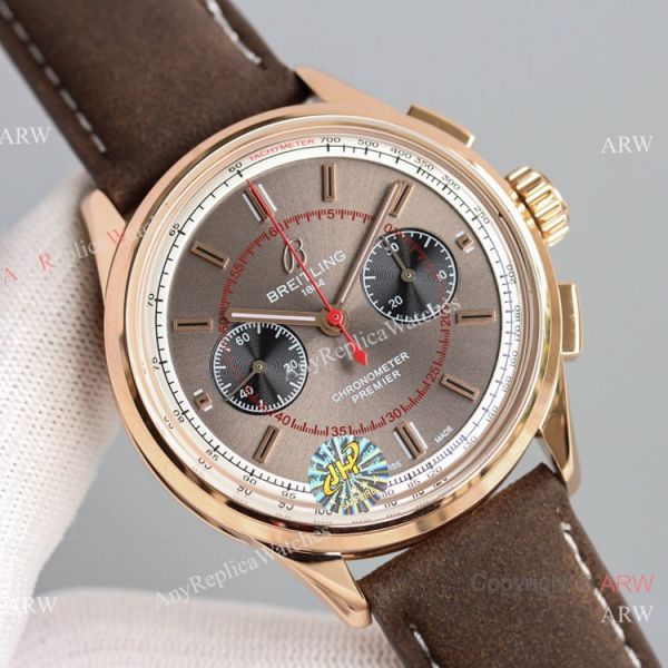 JH Factory Swiss Breitling Premier B01 Chronograph Watches Asia7750 Rose Gold JH Factory Swiss Breitling Premier B01 Chronograph Watches Asia7750 Rose Gold