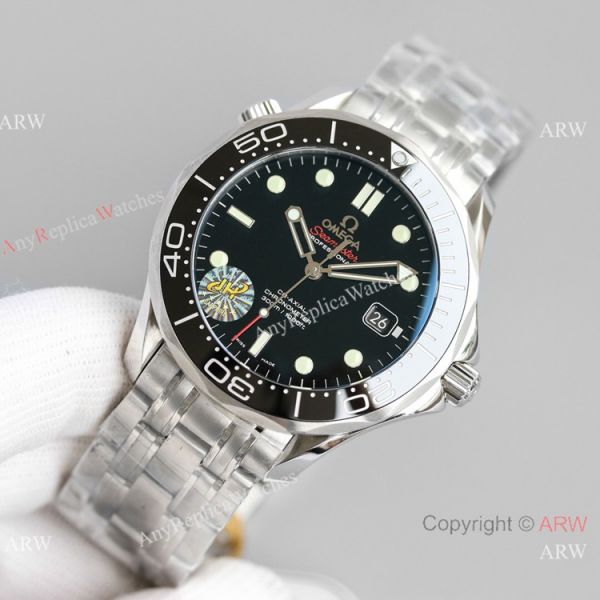 JH Factory Copy Omega Seamaster James Bond Seagull 2824 Watch Black Dial 42mm JH Factory Copy Omega Seamaster James Bond Seagull 2824 Watch Black Dial 42mm