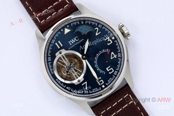 BBR Swiss Replica IWC Big Pilots Constant-Force Tourbillon Watch Blue Dial BBR Swiss Replica IWC Big Pilots Constant-Force Tourbillon Watch Blue Dial