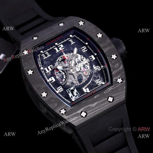Best Copy Richard Mille RM 030 White Rush Carbon Fiber Watch In All Black Best Copy Richard Mille RM 030 White Rush Carbon Fiber Watch In All Black