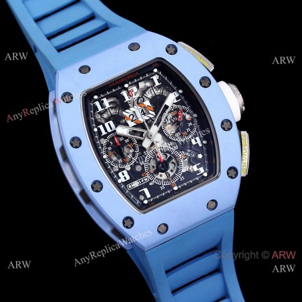 Best Replica Light Blue Richard Mille RM011-FM Baby Blue Last Edition Ceramic Watch For Men Best Replica Light Blue Richard Mille RM011-FM Baby Blue Last Edition Ceramic Watch For Men