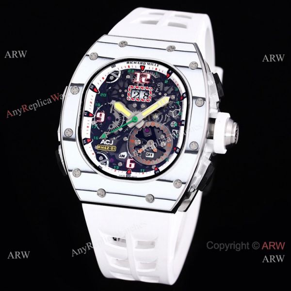 Replica Richard Mille RM 62-01 Tourbillon Watch Yellow Rubber Band Strap Replica Richard Mille RM 62-01 Tourbillon Watch Yellow Rubber Band Strap