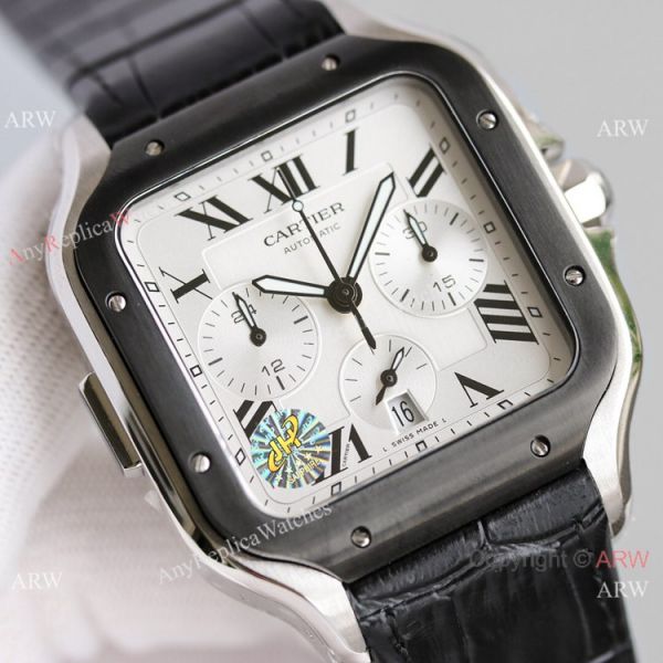 JH Swiss Grade Cartier Santos de Cartier Chronograph WSSA0017 Watch JH Swiss Grade Cartier Santos de Cartier Chronograph WSSA0017 Watch