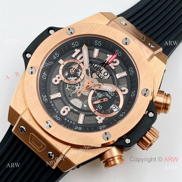 Replica Hublot Big Bang Chronograph Rose God Watch 42mm Replica Hublot Big Bang Chronograph Rose God Watch 42mm