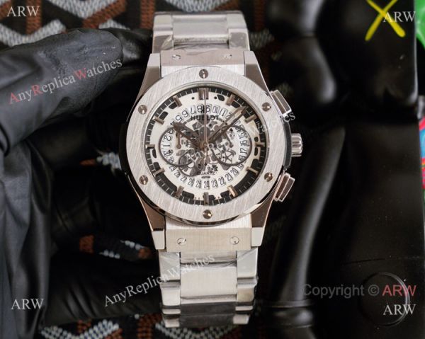 2021 Copy Hublot Geneve Big Bang Skeleton Stainless Steel Watch 2021 Copy Hublot Geneve Big Bang Skeleton Stainless Steel Watch