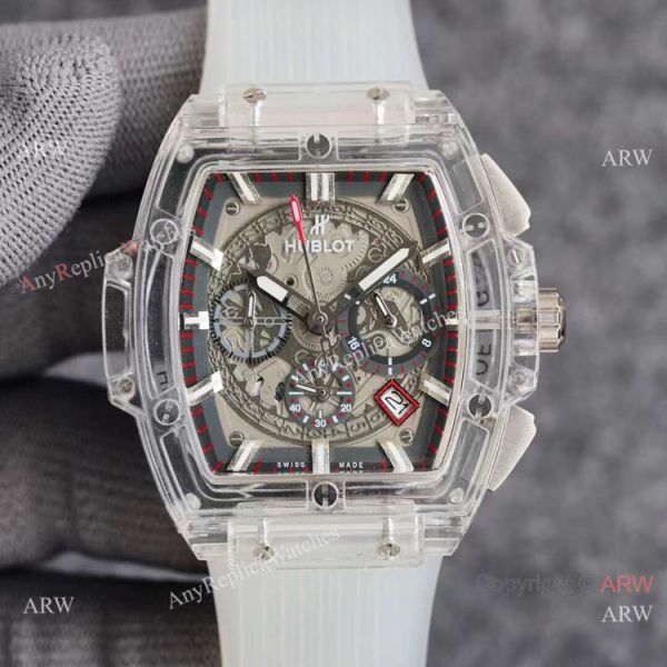 Top Quality Hublot Spirit of Big Bang Unico Sapphire Watch White Rubber Strap Top Quality Hublot Spirit of Big Bang Unico Sapphire Watch White Rubber Strap
