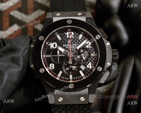 Clone Hublot Big Bang Chronograph Solid Black Watch For Sale Clone Hublot Big Bang Chronograph Solid Black Watch For Sale