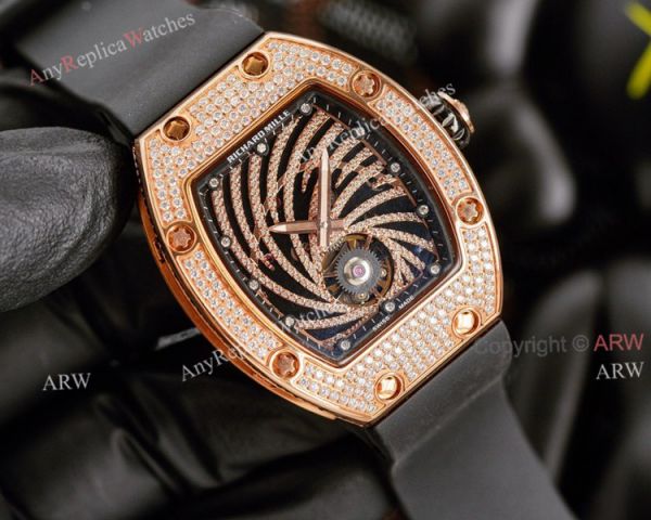 Rose Gold Richard Mille RM 51-02 Tourbillon Diamond Twister Knockoff Watch Rose Gold Richard Mille RM 51-02 Tourbillon Diamond Twister Knockoff Watch