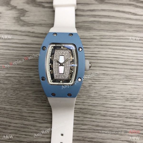 Swiss Replica Richard Mille RM007 Blue Case Watch 31mm Swiss Replica Richard Mille RM007 Blue Case Watch 31mm