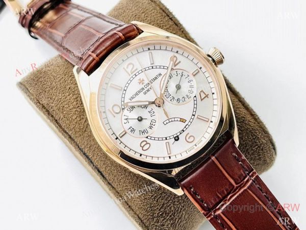 TW V2 Vacheron Constantin Fiftysix (day-date) 4400e watch Rose Gold White Dial 40mm TW V2 Vacheron Constantin Fiftysix (day-date) 4400e watch Rose Gold White Dial 40mm