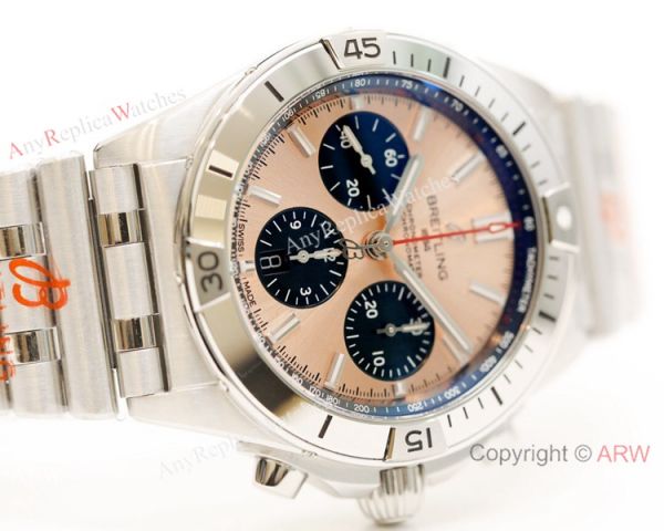 2021 New Super Clone Breitling Chronomat 1:1 GF Factory Watch Rose Gold Dial 2021 New Super Clone Breitling Chronomat 1:1 GF Factory Watch Rose Gold Dial