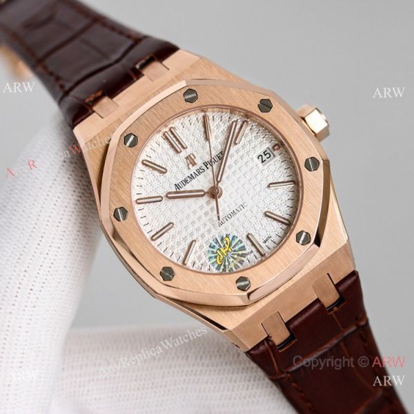 JH Factory Audemars Piguet Royal Oak Rose Gold 37mm Gray Dial Watch JH Factory Audemars Piguet Royal Oak Rose Gold 37mm Gray Dial Watch