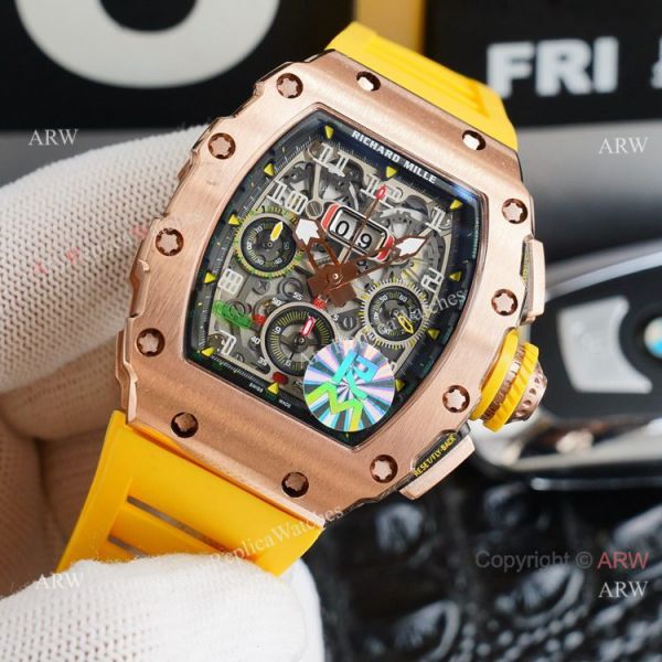 Best Richard Mille RM11-03 Felipe Massa Flyback Chronograph Dial Rose Gold Replica Watches Best Richard Mille RM11-03 Felipe Massa Flyback Chronograph Dial Rose Gold Replica Watches