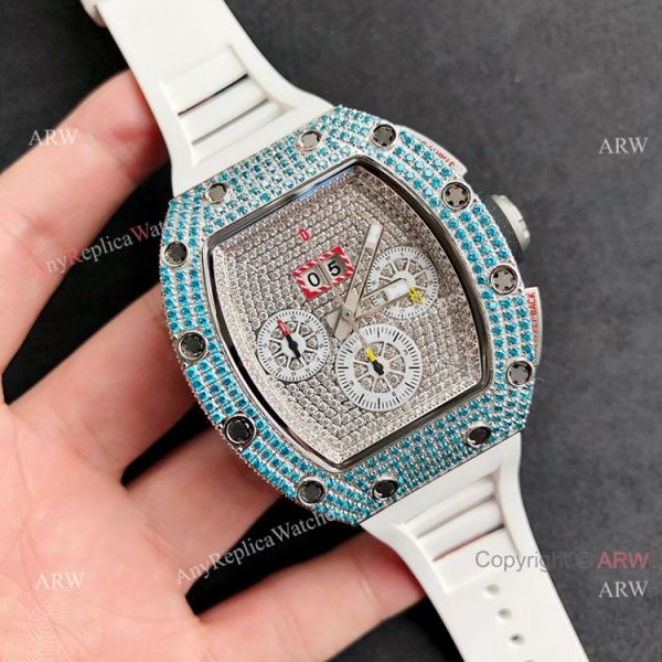 New Diamond Richard Mille RM 11-FM Flyback Chronograph Asia 7750 Watch Replica New Diamond Richard Mille RM 11-FM Flyback Chronograph Asia 7750 Watch Replica