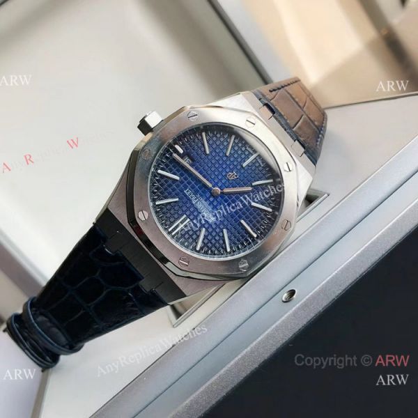 2021 NEW! Clone Audemars Piguet Royal Oak Jumbo Watch Blue Leather Strap 2021 NEW! Clone Audemars Piguet Royal Oak Jumbo Watch Blue Leather Strap