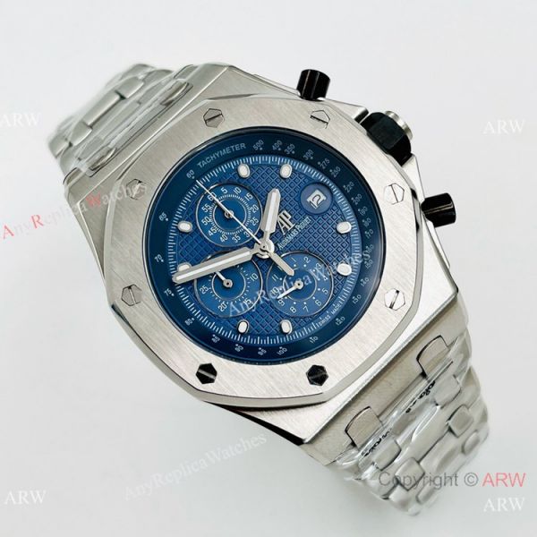Best Quality Audemars Piguet Royal Oak Offshore Watch Stainless steel Blue Dial Best Quality Audemars Piguet Royal Oak Offshore Watch Stainless steel Blue Dial