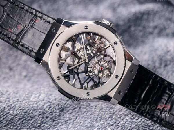 Silver Hublot Skeleton Tourbillon Clone Watch Hublot Classic Fusion 42mm Watch Silver Hublot Skeleton Tourbillon Clone Watch Hublot Classic Fusion 42mm Watch