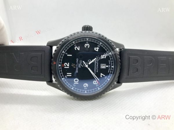 Vintage Breitling Premier Automatic Replica Watch Solid Black Vintage Breitling Premier Automatic Replica Watch Solid Black