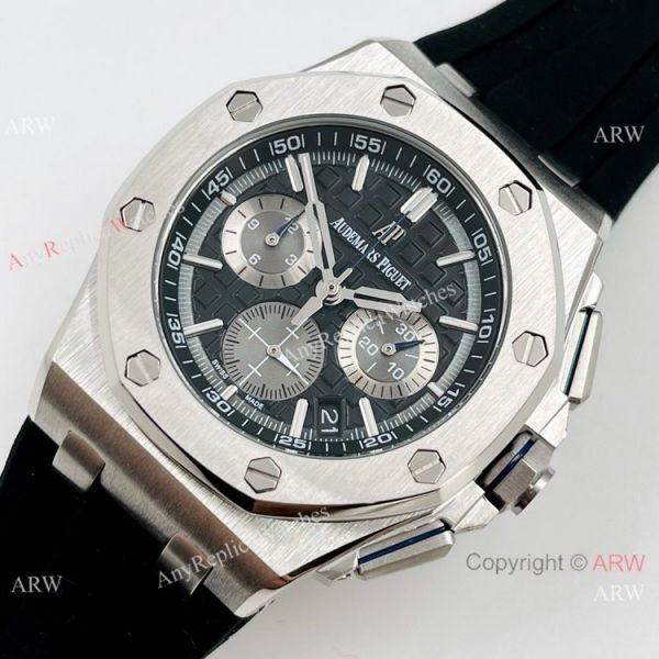 Best Copy Audemars Piguet Royal Oak Offshore Watch SS Black Rubber Strap Best Copy Audemars Piguet Royal Oak Offshore Watch SS Black Rubber Strap