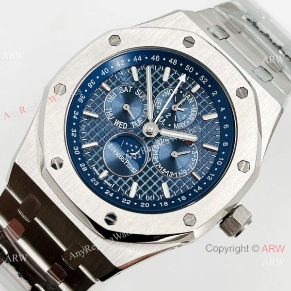 Clone Audemars Piguet Royal Oak Perpetual Calendar Watch Blue Dial 42mm Clone Audemars Piguet Royal Oak Perpetual Calendar Watch Blue Dial 42mm