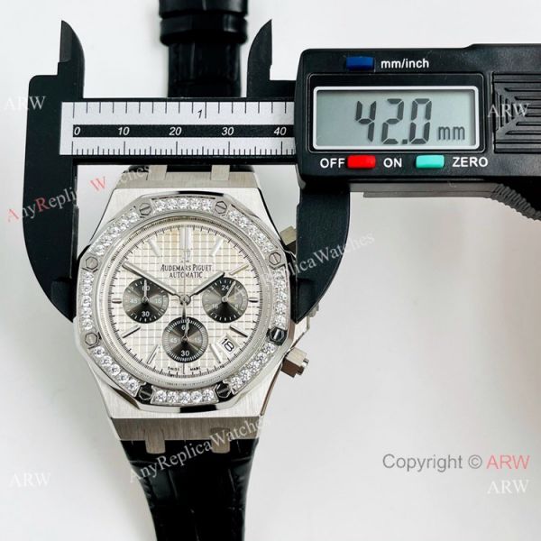 Clone Audemars Piguet Royal Oak Chronograph Watch SS Diamond Bezel Clone Audemars Piguet Royal Oak Chronograph Watch SS Diamond Bezel