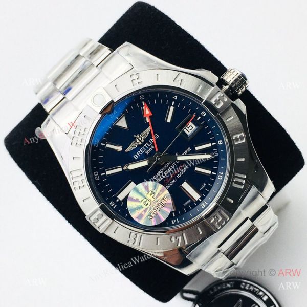 1-1 Best Replica GF Factory V3 Breitling Avenger II GMT Watch Dark Blue Dial 1-1 Best Replica GF Factory V3 Breitling Avenger II GMT Watch Dark Blue Dial