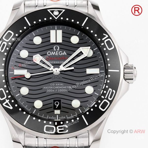 2021 New Swiss Grade OR Factory Omega Seamaster Diver 300m Watch Stainless Steel Black Ceramic Bezel 2021 New Swiss Grade OR Factory Omega Seamaster Diver 300m Watch Stainless Steel Black Ceramic Bezel