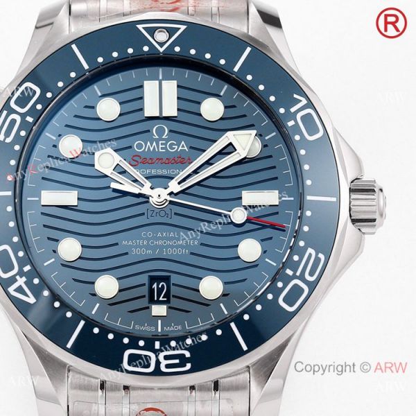2021 NEW Grade A Replica Omega Seamaster 300m Diver Blue Dial OR Calibre 8800 Watch 42mm 2021 NEW Grade A Replica Omega Seamaster 300m Diver Blue Dial OR Calibre 8800 Watch 42mm