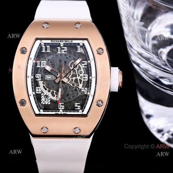High Quality Replica Skeleton Richard Mille RM010 Rose Gold Automatic Watch For Men High Quality Replica Skeleton Richard Mille RM010 Rose Gold Automatic Watch For Men