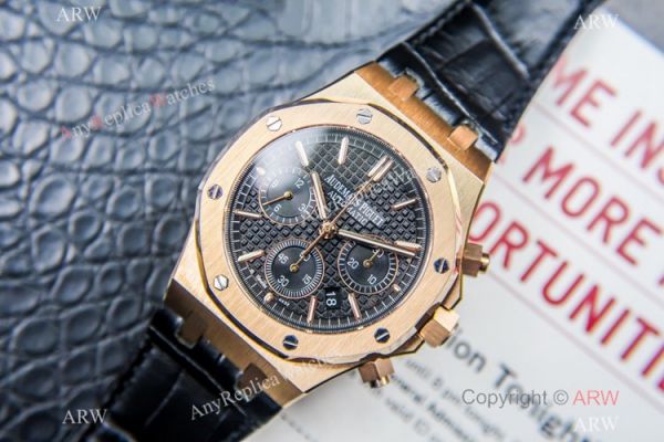 Grade 1A Copy Audemars Piguet Royal Oak Chronograph 7750 Watch Black Dial Grade 1A Copy Audemars Piguet Royal Oak Chronograph 7750 Watch Black Dial