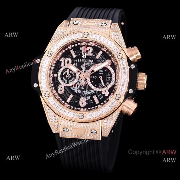 High Quality Copy Hublot Big Bang Iced Out Chronograph Watch Rose Gold High Quality Copy Hublot Big Bang Iced Out Chronograph Watch Rose Gold