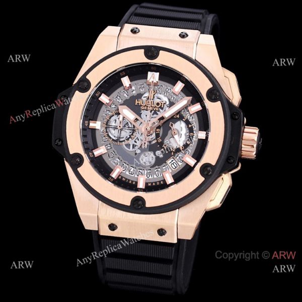Best Copy Hublot Big Bang King Power VK Chronograph Watch Black and Rose Gold Best Copy Hublot Big Bang King Power VK Chronograph Watch Black and Rose Gold