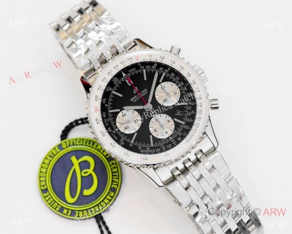 GF V2 Swiss Replica Breitling Navitimer B01 Chronograph Watches Black Dial New Style Band GF V2 Swiss Replica Breitling Navitimer B01 Chronograph Watches Black Dial New Style Band