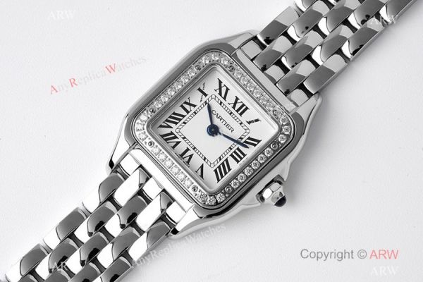 BV Factory Cartier Panthere De Stainless Steel Diamond 22mm Watch AAA Swiss Replica Cartier Watch BV Factory Cartier Panthere De Stainless Steel Diamond 22mm Watch AAA Swiss Replica Cartier Watch