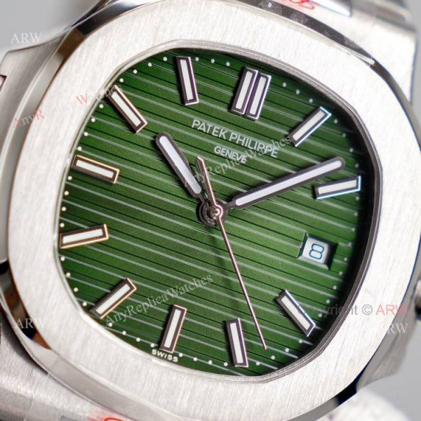 New Patek Philippe Nautilus 5711 Green Dial Stainless Steel Swiss Replica Watch 40mm New Patek Philippe Nautilus 5711 Green Dial Stainless Steel Swiss Replica Watch 40mm